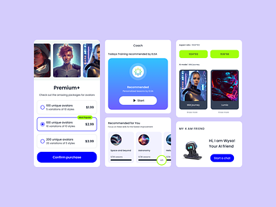 Artificial Intelligence UI Kit ai artificial intelligence figma gen ai generative ai mobile app ui ui card ui kit uiux ux