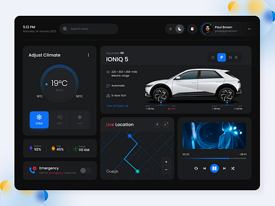 Car Dashboard 3d animation car dashboard dashboard design design figma graphic design logo motion graphics ui ux web app