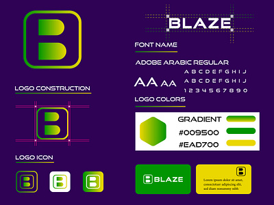 BLAZE Minimalist Logo design b branding creative logo design fiverr graphic design illustration logo logo design logo maker minimalist modern