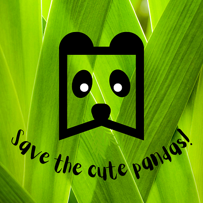 Panda branding graphic design logo