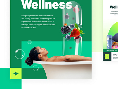 Consumer Trends Campaign bubbles concepting cpg digital design graphic design moodboarding presentation design wellness