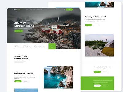 Tour Website 3d animation branding design website figma graphic design landing page design logo motion graphics tour and trip tour website trip website ui ux web ui