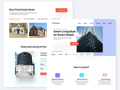 Real Estate Deal Website 3d animation branding figma graphic design logo motion graphics ui