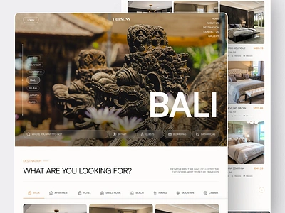 Tripsons - List Destination Page bali clean design list list destination list travel travel travel web travel website traveler traveling ui web web design website