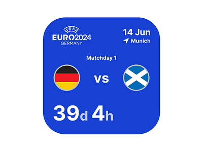 Euro2024 Widget branding design euro2024 figma football illustration ui ux uxui web design widget