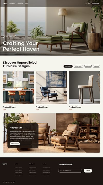 Online furniture website design figma furniture website design ui ux website website design website ui