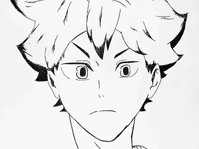 Shoyo Hinata Sketch anime art digital art drawing hinata shoyo hinata sketch