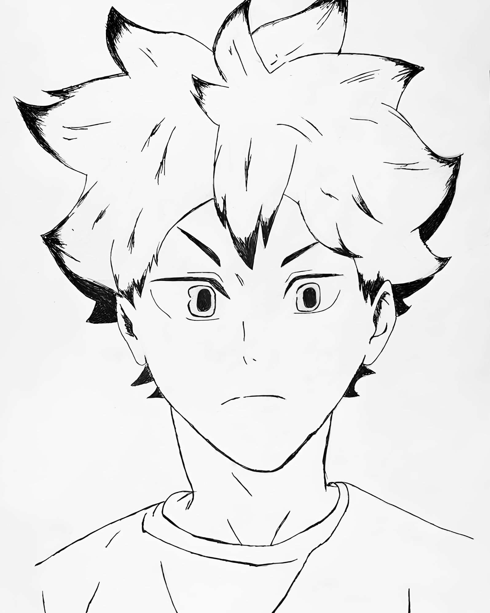 Shoyo Hinata Sketch by Akash Thanki on Dribbble