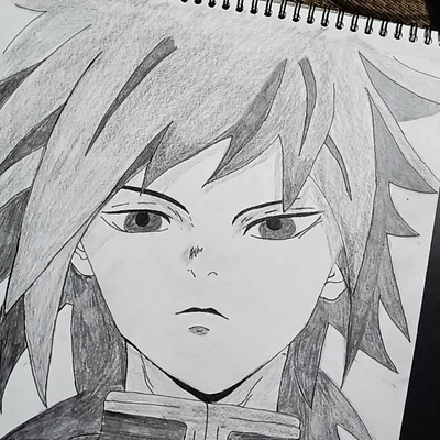 Giyu Tomioka Sketch anime demon slayer giyu giyu tomioka hashira kimetsu no yaiba sketch tanjiro ui