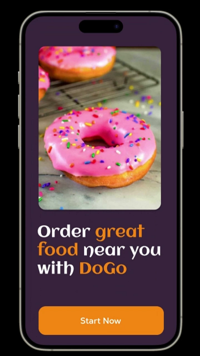 Doughnut App (Food Delivery App) Video 3d animation app appstartup branding design figma food app food delivery app food delivery app video graphic design illustration logo mobileapp motion graphics ui video