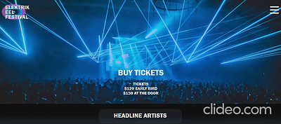 Music Festival Interactive Webpage design design landing page ui visual studio code web web design website