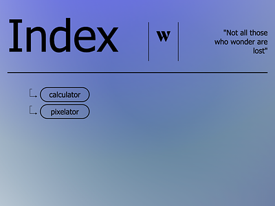 Index Page for my website agency index website design index page ui web design web index webpage website