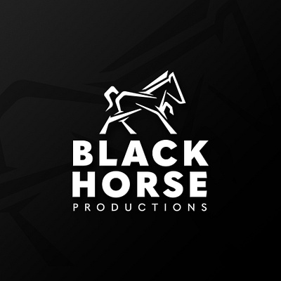 Black Horse adobe black horse illustrator logo production