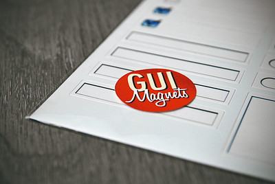 GUIMAGNETS - Magnets for Whiteboard Prototyping or your fridge gui gui magnets prototyping ui ux uxmagnets whiteboard