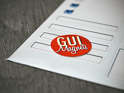 GUIMAGNETS - Magnets for Whiteboard Prototyping or your fridge gui gui magnets prototyping ui ux uxmagnets whiteboard