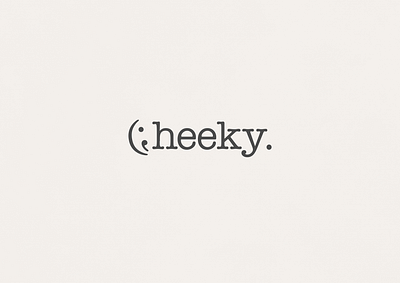 Cheeky | Typographical Poster font graphics illustration letters poster serif simple text typography wink