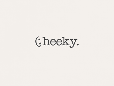 Cheeky | Typographical Poster font graphics illustration letters poster serif simple text typography wink