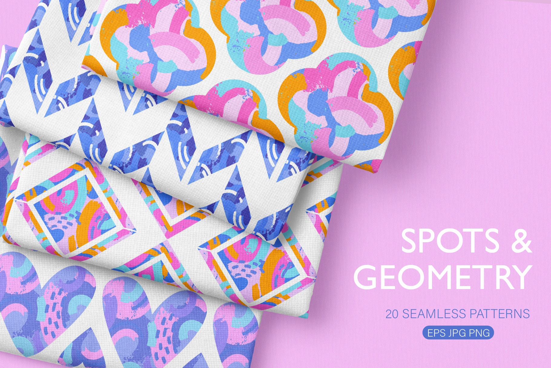 Spots and geometry. Set of patterns abstract abstract pattern abstract print fabric fabric geometric pattern geometry graphic design hand drawn hand drawn geometric heart pastel color pattern shapes spots texture vector