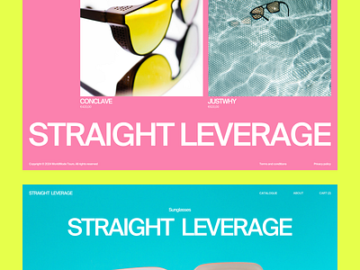 Ecommerce concept branding colorful creativity design ecommerce editorial footer graphic design home page inspiration landing online store price product shop summer sunglasses ui ux webdesign