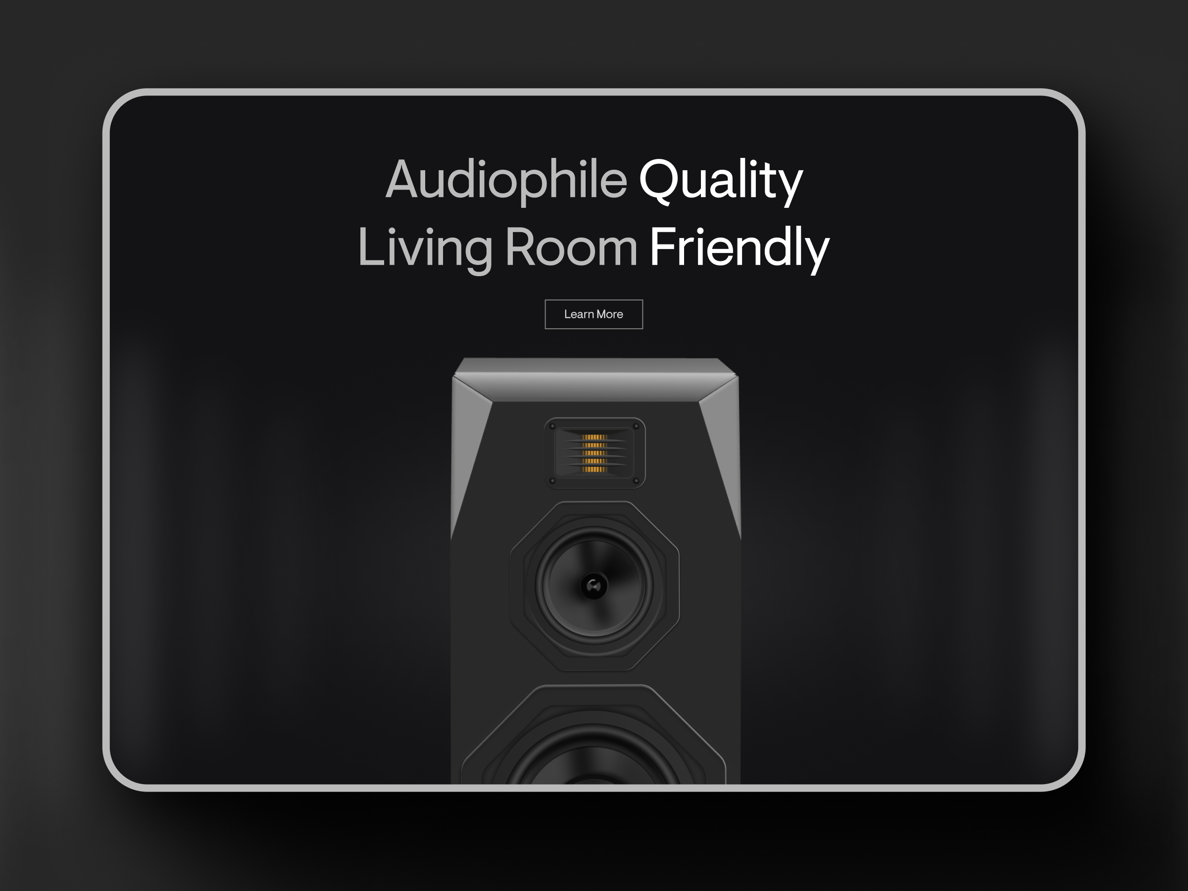 Emotiva Speaker Landing Page animation emotiva figma illustration home theater illustration landing page animation speaker surround sound theater
