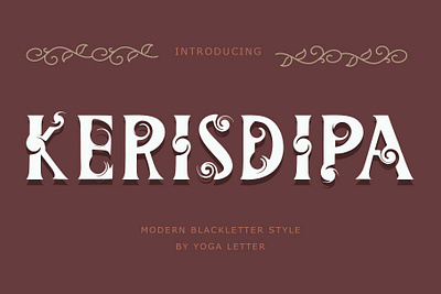 Kerisdipa beautiful branding design elegant font font design graphic design handwritten illustration logo retro ui