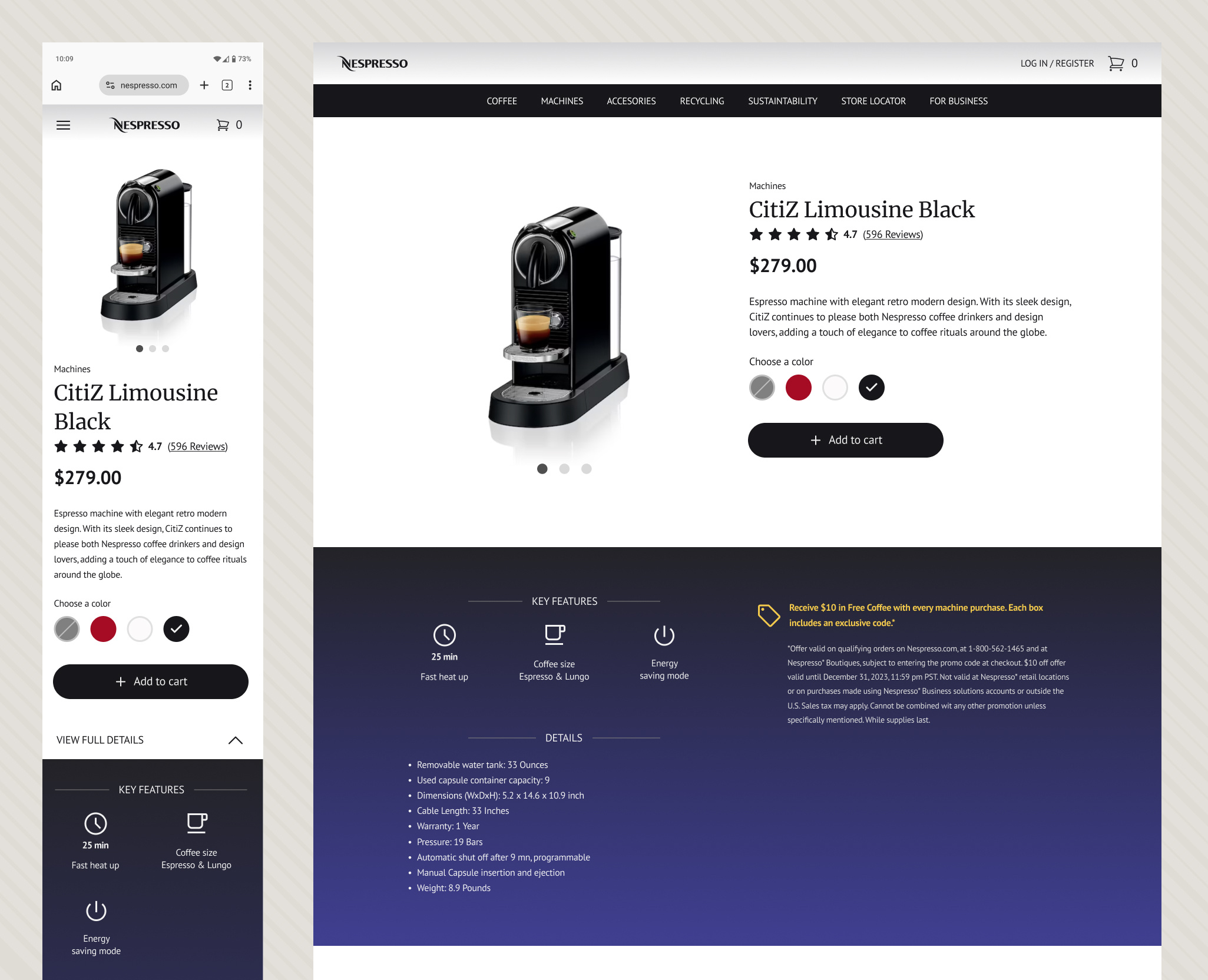 Product detail page design ecommerce product detail responsive design ui design visual design web design