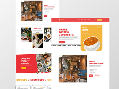 Tanduri Restaurant Website cafe delivery fast food food menu restaurant restaurant website uiux web design website