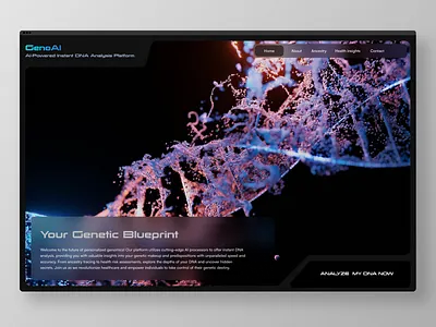 Geno AI - Landing page branding design designer dribbble graphic design graphicdesign illustration madeondribbble shotsofdribbble ui ux uxui