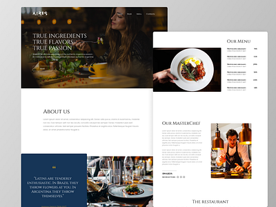 Aires Restaurant - Argentina agency app branding design illustration interface logo software startups ui ux web web design