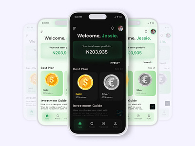Investment App UI - Single Screen Finance 3d app design 3d mobile app app design design finance app finance app home screen investment app design mobile screen mobile ui mobile ui design mockups single screen ui ui ui design uiux