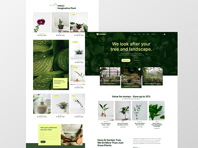 GARDENO Plants - Website florist greenery greenhouse nature plant website plants uiux user interface web design website