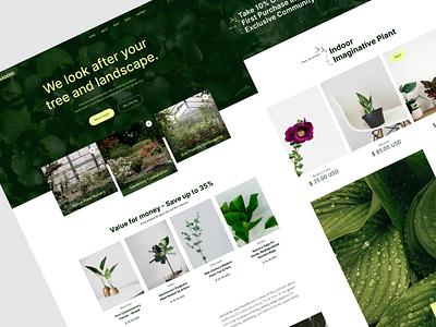 GARDENO Plants - Website florist flowers greenery greenhouse nature plants uiux user interface web design website