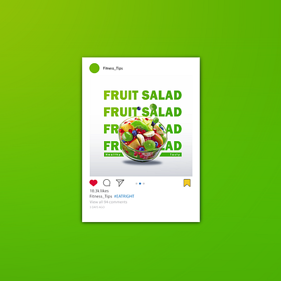 Eat Right (Social Media Designs) chapmantabithadesigns creative designer flyer design graphic design green healthy eating nigerian grapgic designer social media designs