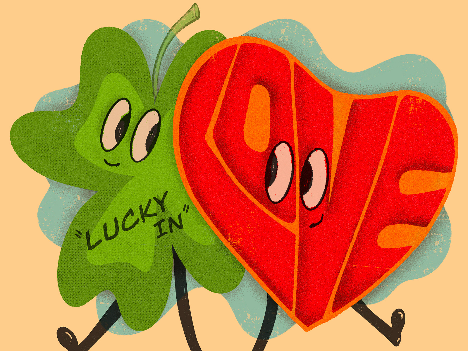 L is for Lucky | Lucky in Love by Reb NoFun on Dribbble