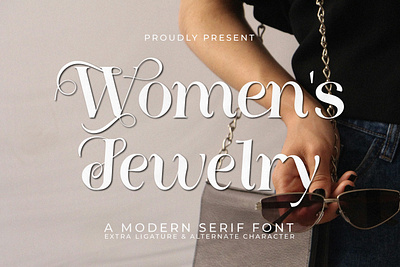 Women's Jewelry - A Modern Serif Font style