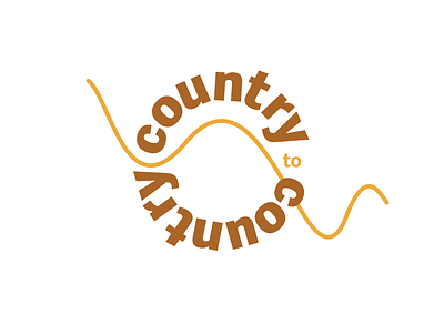 Country to Country Exhibition Logo branding graphic design illustrator logo typography