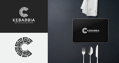 KEBABBIA Restaurant Logo branding business branding design graphic design logo logo design