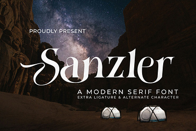 Sanzler - A Modern Serif Font style
