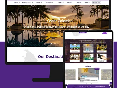 Hotel Landing Page design hotel hotel landing page kavindi hansika landing page ui ui design user interface ux web design