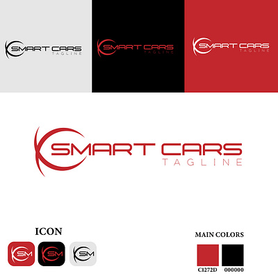 Smart Cars Logo and Icon Design branding business branding design graphic design illustration logo logo design