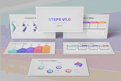 Download Steps Infographic Presentation Template process plan