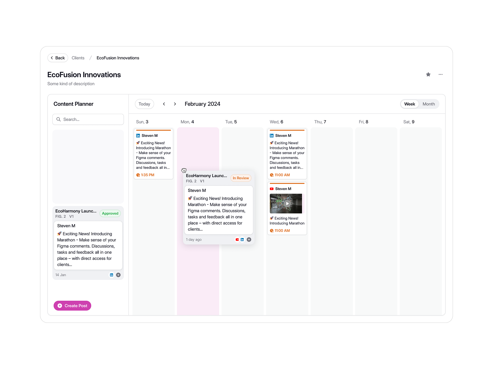 Content Planner by Prakash Ghodke 👋 for Never Before Seen on Dribbble