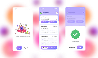 Lorempay - Wallet App branding interactive design mobile apps mobile banking revamp ui design uiux user centered design wallet