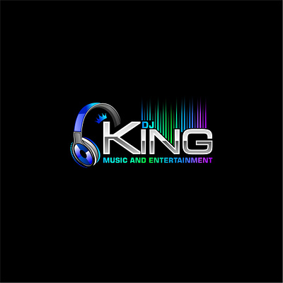 DJ King branding design graphic design illustration logo typography vector