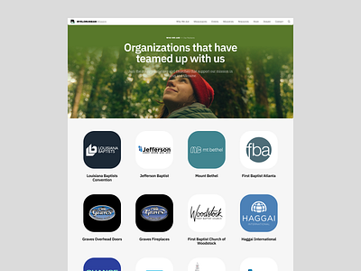 Partners & Sponsors Page assist branding business community design donate fund help logo minimal nonprofit partner sponsor ui ux web website