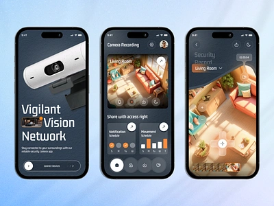 360 SmartCam – Home Security Mobile App ai app app design camera camera app cctv design graphic design home security iot mobile app design mobile ui remote security security app smart home ui user experience user interface ux