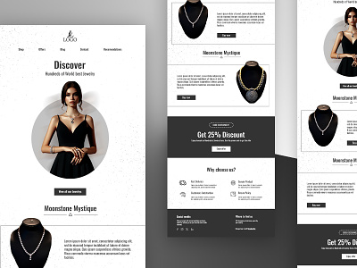 Jewellery Email Newsletter Design | E-newsletter abdulhsaimon e newsletter gold