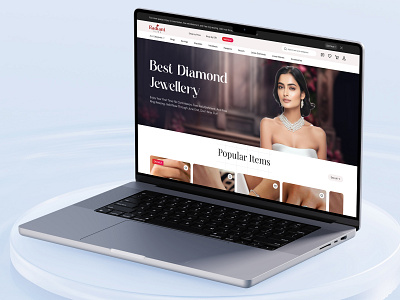 Radiant - Jewellery Website Design branding clean color design diamond gold gold ring diamond jewellery website design jewerly landing page ring store ui web design website