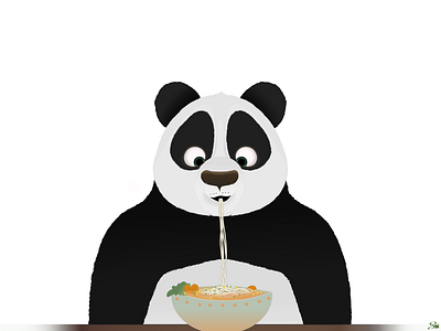 Dragon Master Po 🐼🍜 art background design dragon master po illustration kungfu panda po master po noodles illustration