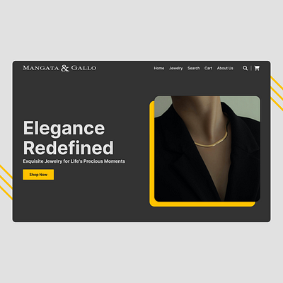 Jewelry store landing page jewelry landing page store web designer webflow website website design